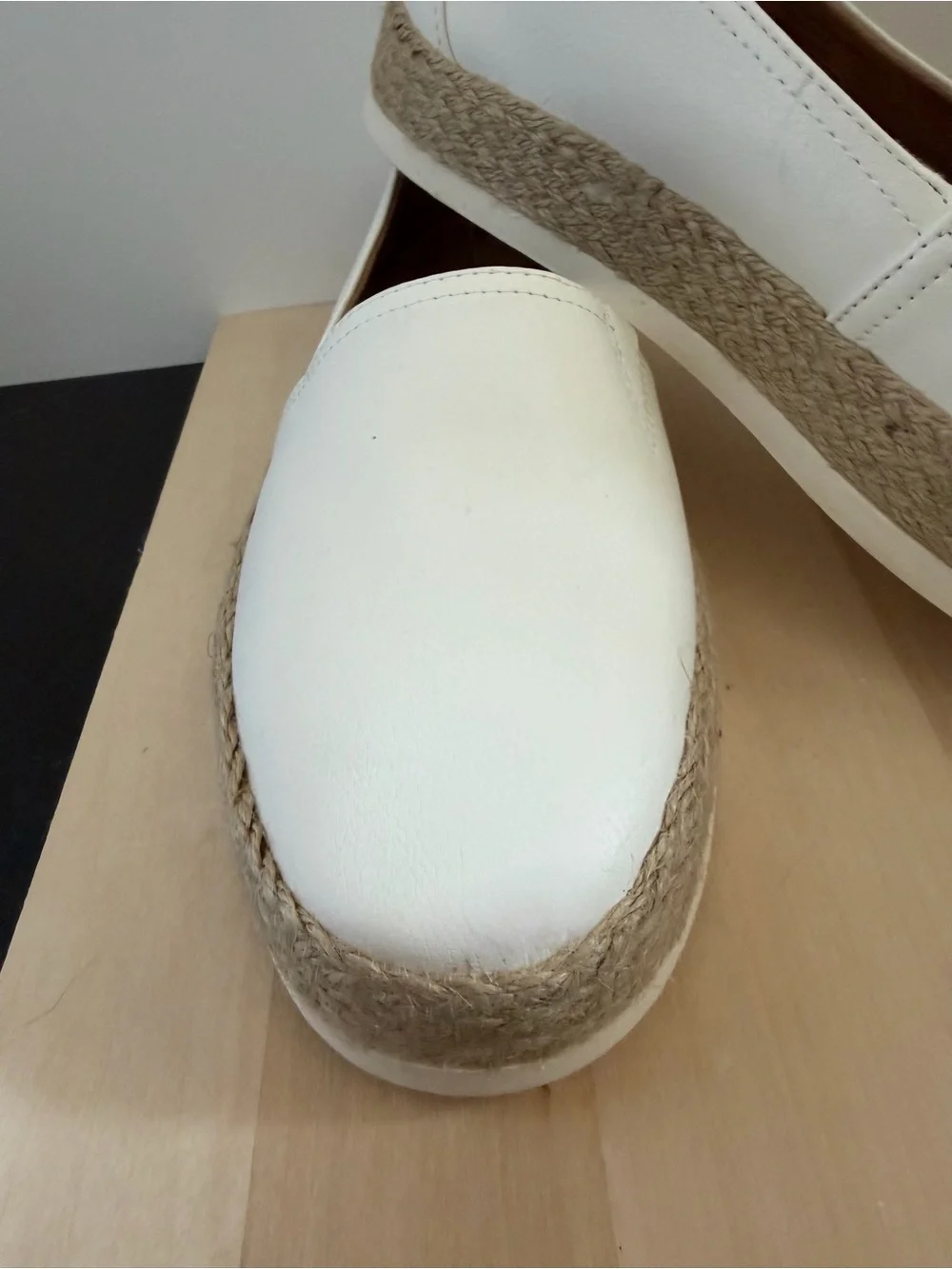 Giani Bernini White Espadrille Slip-On Flats
